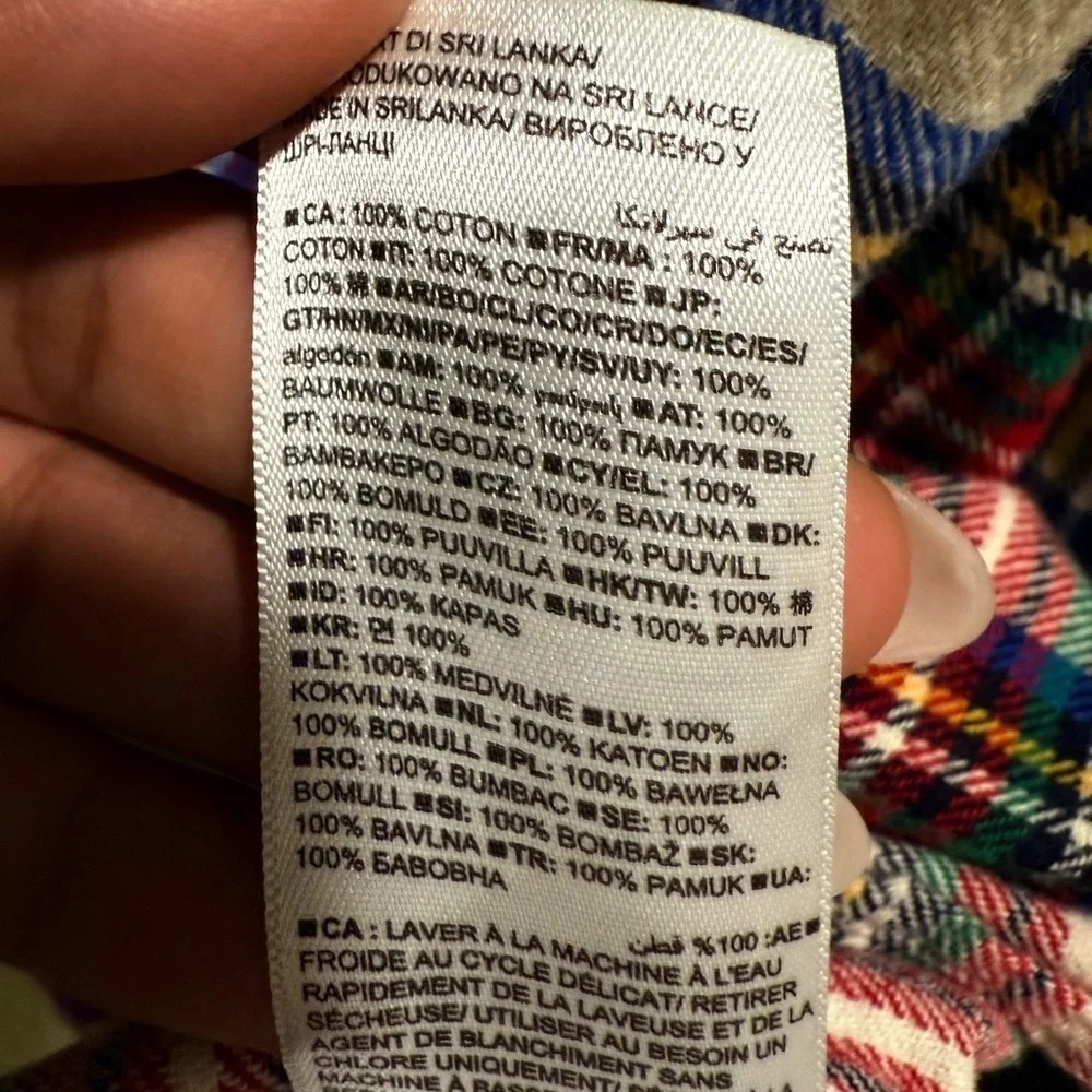 Colorful Plaid Button-Up Shirt